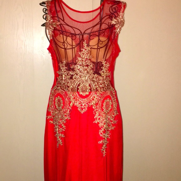 Baby online formal red Dress - Picture 7 of 11